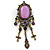 Precious Lilac Vintage Charm Brooch