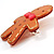 Gingerbread Man Plastic Brooch - view 2