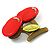 Red Plastic Cherry Brooch - view 2
