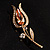 Citrine Cz Tulip Brooch - view 5