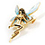 Magical Fairy With Blue Wings Brooch - view 4