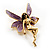 Magical Fairy With Purple Wings Brooch - view 2