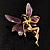 Magical Fairy With Purple Wings Brooch - view 5