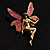 Magical Fairy With Pink Wings Brooch - view 4