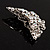 Clear Crystal Filigree Butterfly Brooch - view 5