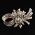 Clear Crystal Bow Corasge Brooch - view 6