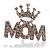 Clear Crystal ''MOM'' Brooch - view 4
