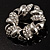 Rhodium Plated Crystal Wreath Brooch - view 5