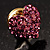 Tiny Crystal Heart Pin (Pink) - view 4