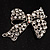 Classic Crystal Bow Brooch - view 4