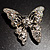 Dazzling Clear Crystal Butterfly Brooch - view 5