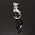 Silver Tone Sitting Cat Brooch - view 9
