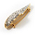 Gold Plated Crystal Hat Brooch - view 4