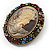 Multicoloured Bronze Vintage Cameo Brooch&Pendant - view 4
