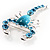 Large Blue Crystal Scorpion Brooch - view 4