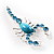 Large Blue Crystal Scorpion Brooch - view 7