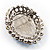 Sky Blue Crystal Button Shaped Fashion Brooch - view 7