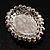 Sky Blue Crystal Button Shaped Fashion Brooch - view 9
