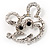 Cute Crystal Mouse Fashion Brooch - view 4
