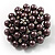 Black Simulated Glass Pearl Corsage Brooch - view 6