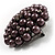 Black Simulated Glass Pearl Corsage Brooch - view 5