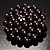 Black Simulated Glass Pearl Corsage Brooch - view 7