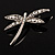 Classic Crystal Dragonfly Brooch (Silver Tone) - view 8