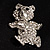 Running Teddy Bear Crystal Brooch - view 8