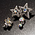 Pair of Stars and Flower Crystal Set Of 2 Brooches - view 2