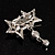 Pair of Stars and Flower Crystal Set Of 2 Brooches - view 7