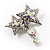 Pair of Stars and Flower Crystal Set Of 2 Brooches - view 3