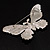 Gigantic Pave Swarovski Crystal Butterfly Brooch (Clear) - view 6