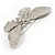 Gigantic Pave Swarovski Crystal Butterfly Brooch (Clear) - view 3