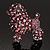 Gigantic Lilac Crystal Poodle Dog Brooch - view 2