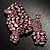 Gigantic Pink Crystal Poodle Dog Brooch - view 9