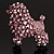 Gigantic Pink Crystal Poodle Dog Brooch