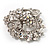 Striking Diamante Corsage Brooch (Ice Clear) - view 15