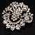 Striking Diamante Corsage Brooch (Ice Clear) - view 11