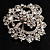Striking Diamante Corsage Brooch (Ice Clear) - view 7