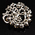 Striking Diamante Corsage Brooch (Ice Clear) - view 9