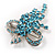 Light Blue Crystal Grapes Brooch - view 6