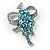 Light Blue Crystal Grapes Brooch - view 8