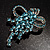 Light Blue Crystal Grapes Brooch - view 4