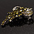 Olive Crystal Grapes Brooch - view 9