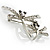 Fancy Clear Crystal Dragonfly Fashion Brooch - view 3