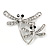 Fancy Clear Crystal Dragonfly Fashion Brooch - view 10