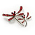 Fancy Red Dragonfly Fashion Brooch - view 4