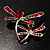 Fancy Red Dragonfly Fashion Brooch - view 9