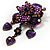 Grandma's Heirloom Charm Brooch (Purple&Violet) - view 2