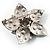 3D Enamel Crystal Flower Brooch (Multicoloured) - view 4